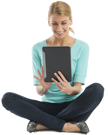 Photo Woman with tablet
